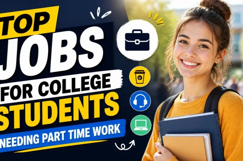 Top Jobs for College Students Needing Part Time Work